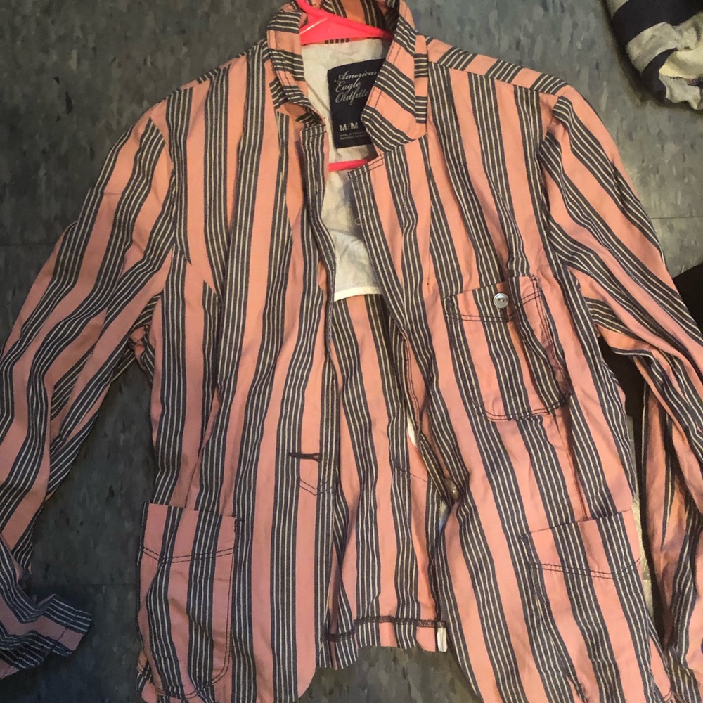 American eagle striped blazer.